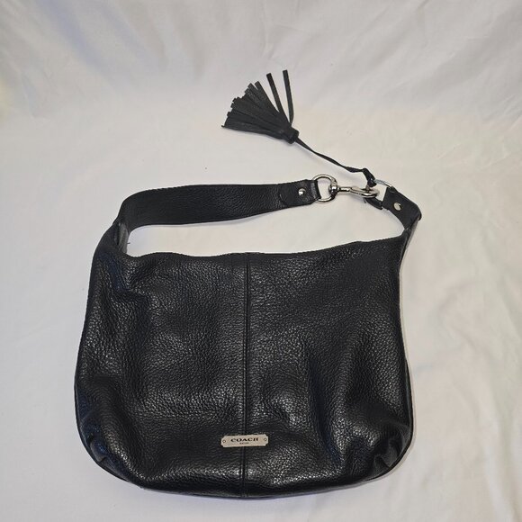Authentic Coach Black Pebbled Leather Small Avery Hobo Bag S23960 - Picture 1 of 7